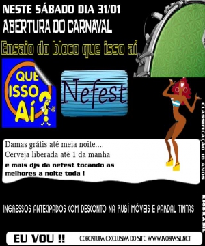 ENSAIO DO BLOCO QUE ISSO AI NA NEFEST