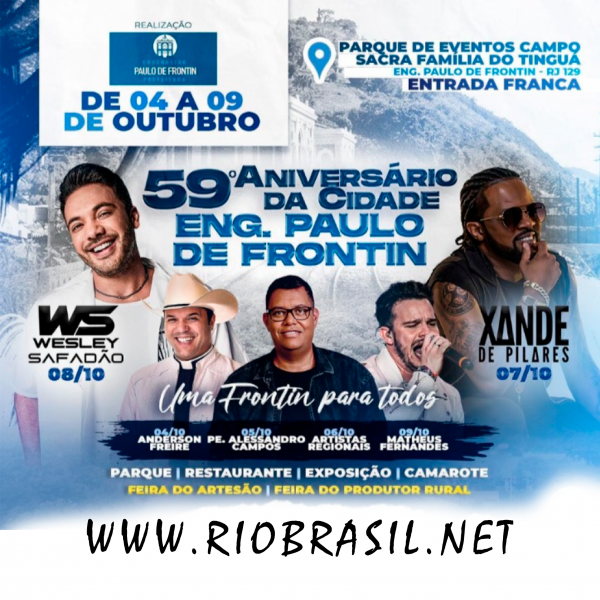 MATHEUS FERNANDES | 
59 º Aniversário de Engenheiro Paulo de Frontin